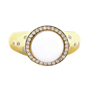 emaango Sparkly Pearl Ring