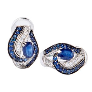 emaango Blue Sapphire Earring