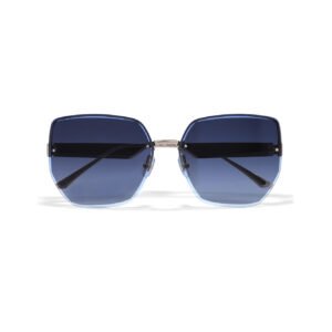 Semi Rimless Oversized Sunglasses for Women