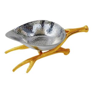 emaango Aluminium Hammered Decorative Serving Bowl